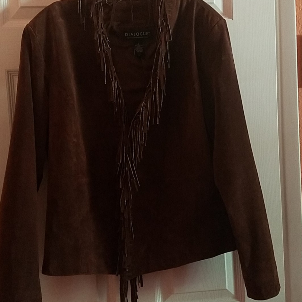 Suede fringed jacket